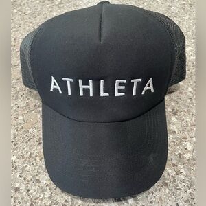 Athleta Classic Black Trucker Cap